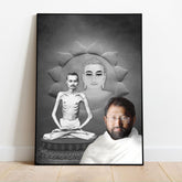 Combined Chitrapat of Bhagwan Mahavir, Shrimad Rajchandra, Pujya Gurudevshri Rakeshji