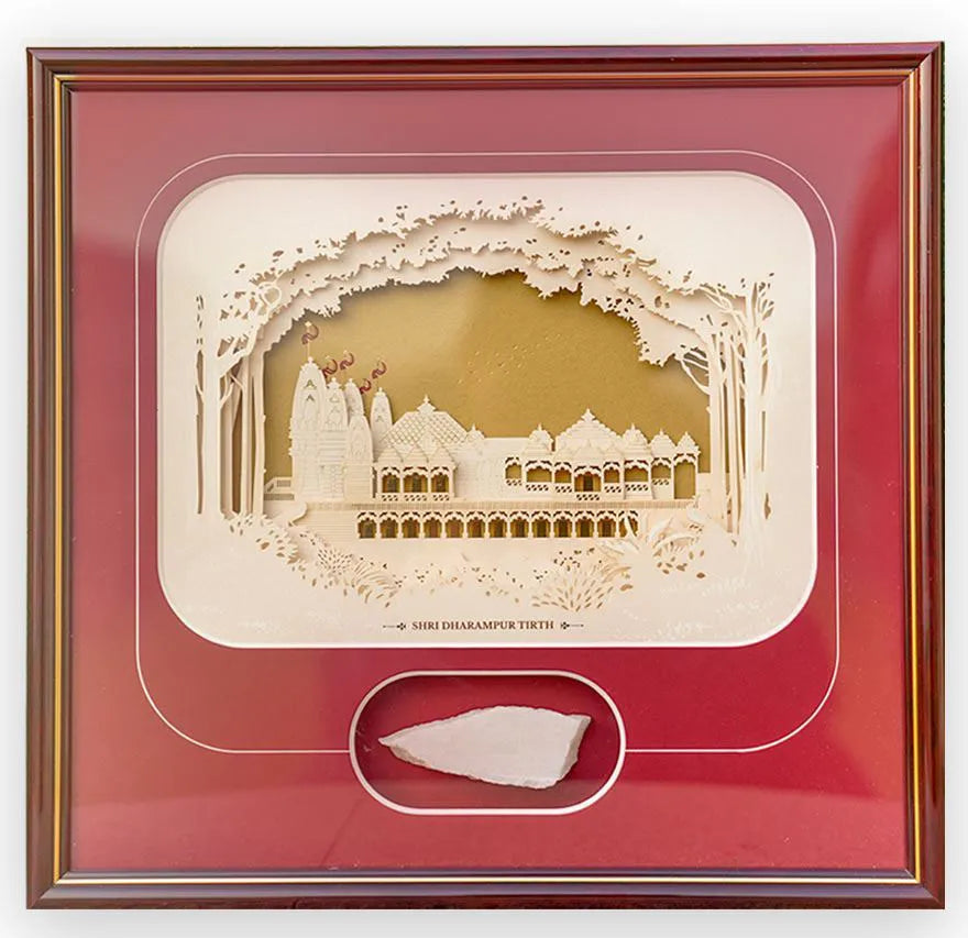 Jinmandir Souvenir Frame - Marble