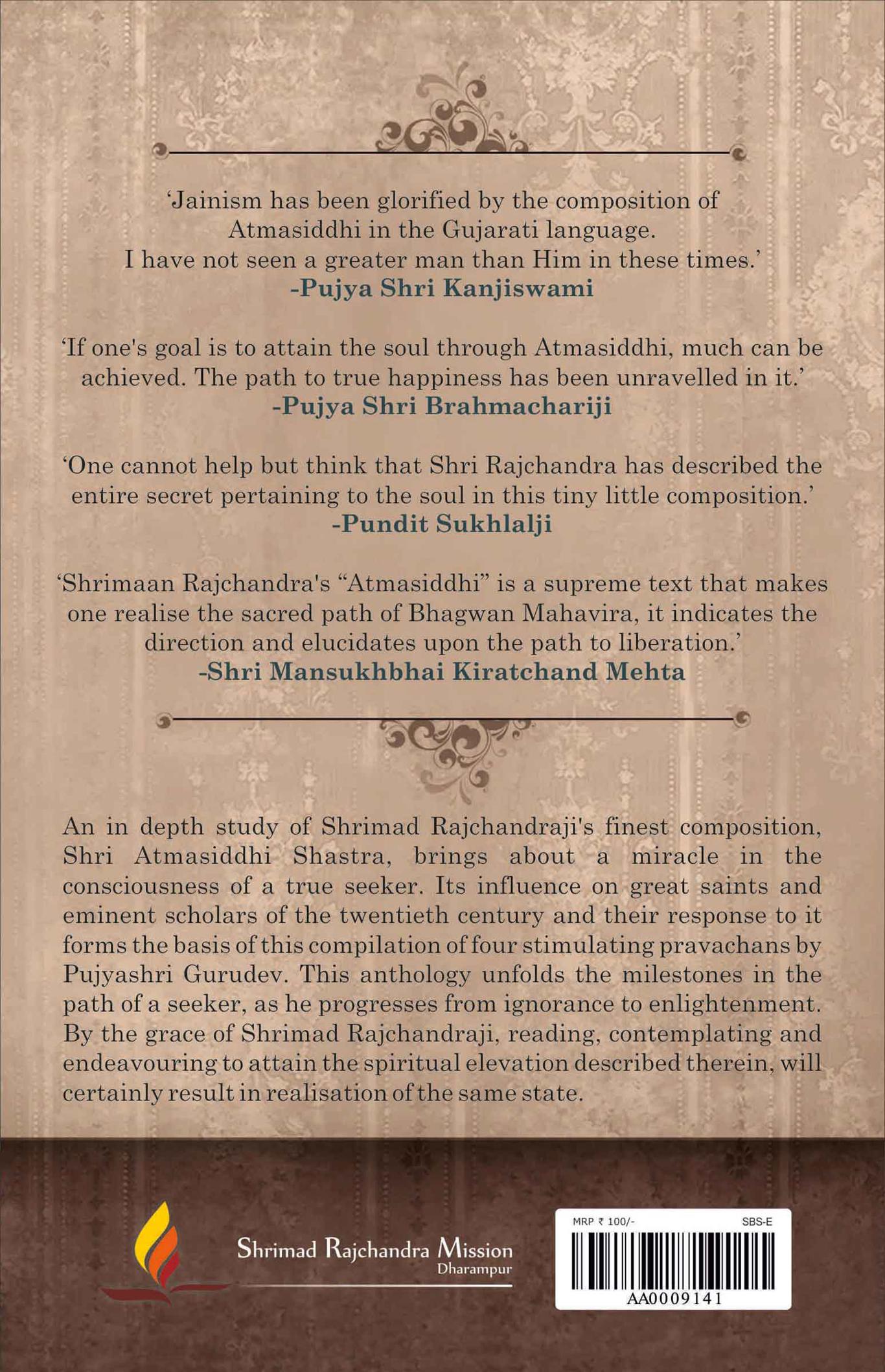 Impressions - Discourses on the impact of Shri Atmasiddhi Shastra on four great personalities